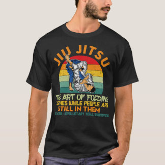 T-shirt Jiu Jitsu L'art du pliage des vêtements BJJ Drôle