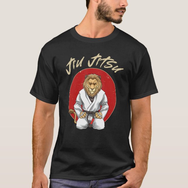T-shirt Jiu Jitsu Lion Brésilien Jiu Jitsu Et Grappling (Devant)