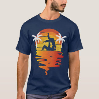 T-shirt Jiu Jitsu retro sunset 70s vintage Jiu Jitsu retro