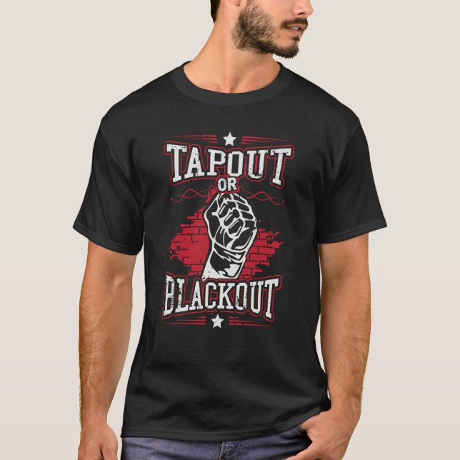 T-shirt Jiu Jitsu Submission Tapout Brazilian Jiu Jitsu (Devant)