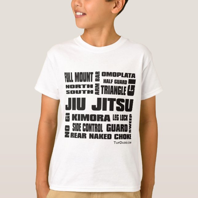 T-shirt Jiu Jitsu - terminologie (Devant)
