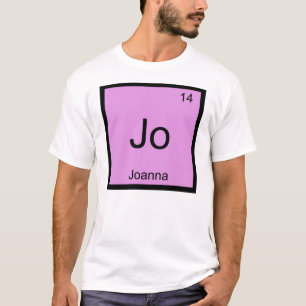 T-shirt Joanna Nom Élément Chimique Tableau Périodique