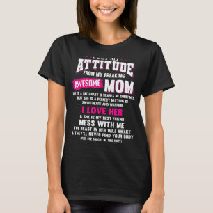 T-shirt J'obtiens mon attitude de mon Freight Awesome pour