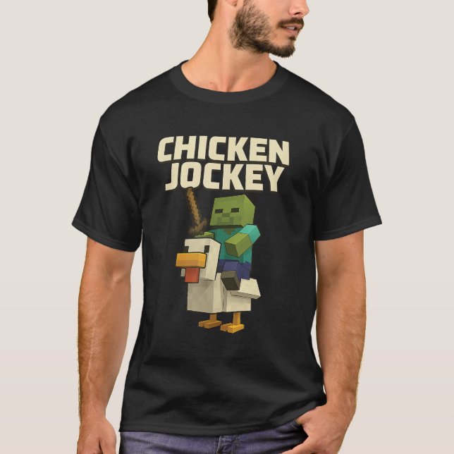 T-shirt Jockey de poulet (Devant)