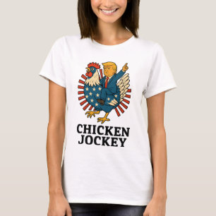 T-shirt Jockey de poulet Trump Mème amusant