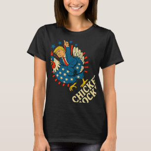 T-shirt Jockey de poulet Trump Mème amusant 1