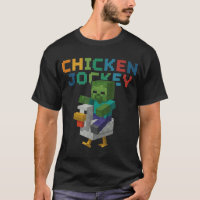 Jockey de poulet Zombie Pixel drôle