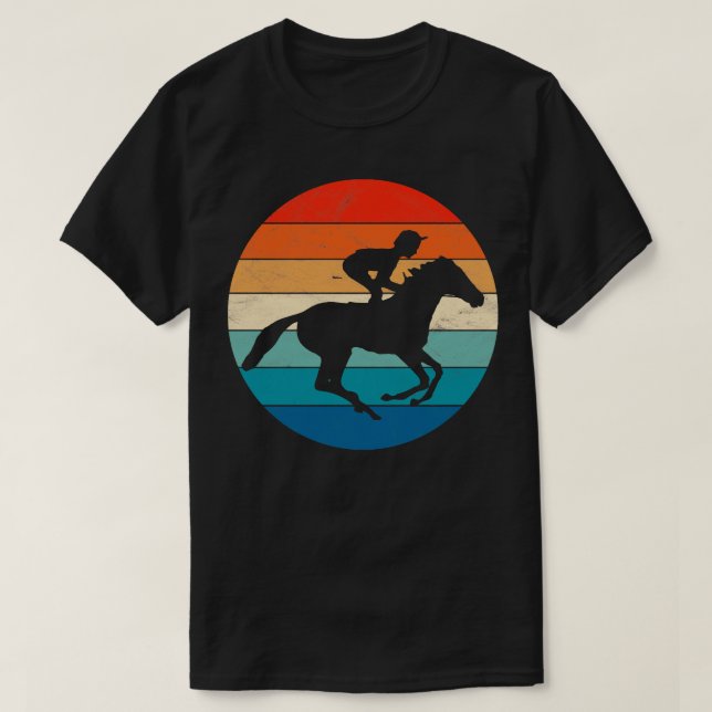 T-shirt Jockey sur cheval (Design devant)