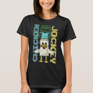 T-shirt Jockey sur poulet - Minecraft