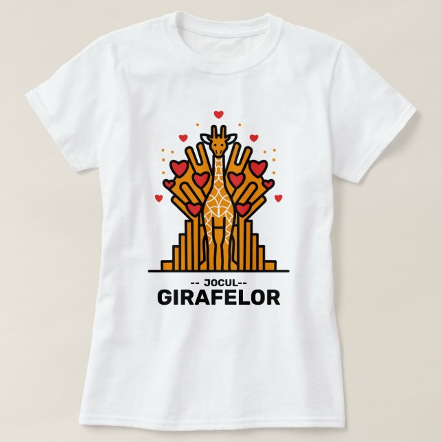 T-shirt Jocul Girafelor (Design devant)
