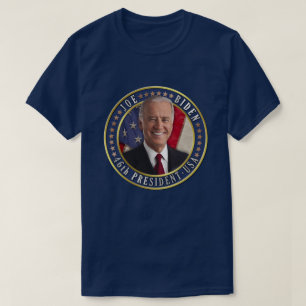 T-shirt Joe Biden 46e Président USA Photo commémorative