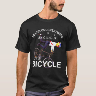 T-shirt Joe Biden Bicycle Crash drôle Trump l'a fait RIDIN