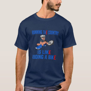 T-shirt Joe Biden Courir Le Pays, C'Est Comme Faire Du Vél