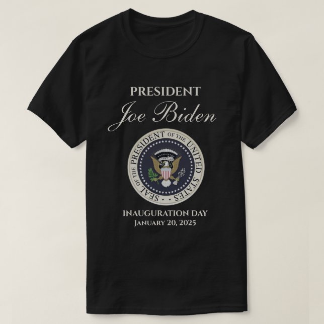 T-shirt Joe Biden Jour d'investiture 20 janvier 2025 (Design devant)