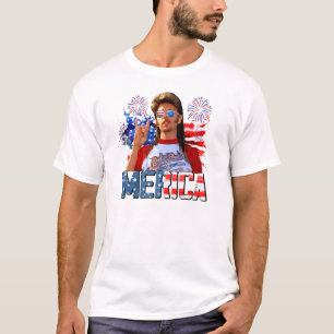 T-shirt Joe Dirt Merica Drôle 4 juillet Fête de l'Indépend