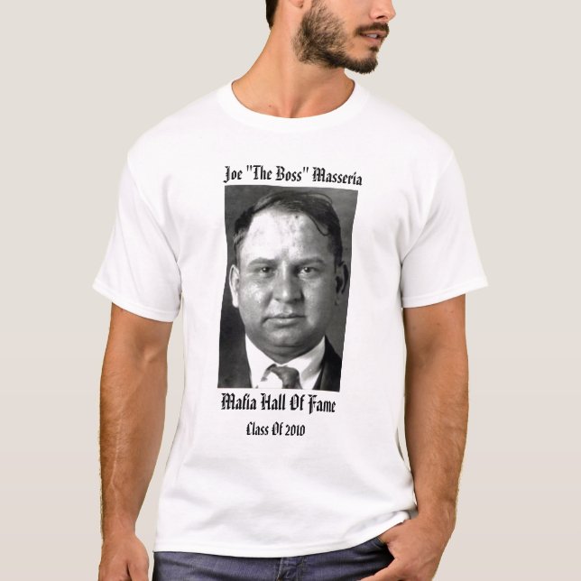 T-shirt Joe "Panthéon de Mafia de Masseria du patron" (Devant)