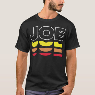 T-shirt Joe Prénom Drôle Vintage Coucher de soleil Joe ami