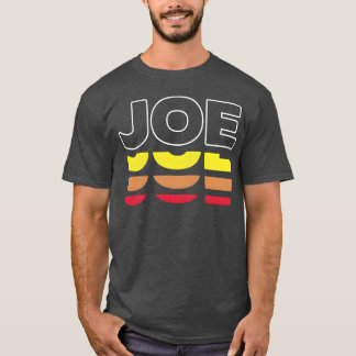 T-shirt Joe Prénom Drôle Vintage Coucher de soleil Joe drô