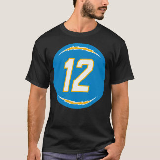 T-shirt Joe Reed Numéro 12 Jersey Los Angeles Chargers Ins