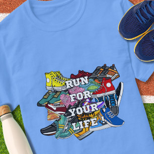 T-shirt Jogger du coureur d'art pop gras