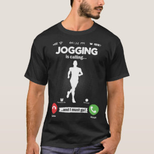 T-shirt Jogging Appelle Je Dois Aller Marathon Hobby Joggi