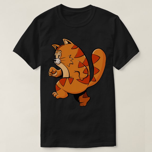T-shirt Jogging Fat Cat (Design devant)