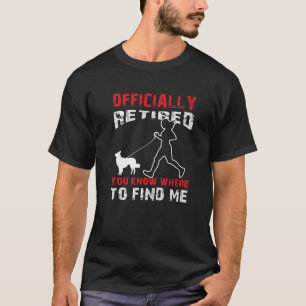 T-shirt Jogging Retraité Frontière Collie Chien Walker Jog