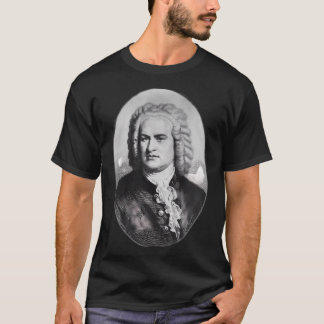 T-shirt Johann Sebastian Bach - portrait en N&B