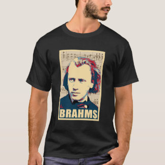 T-shirt Johannes Brahms Notes musicales