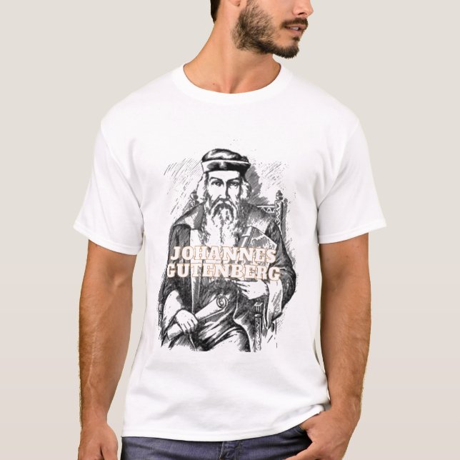 T-shirt Johannes Gutenberg  (Devant)