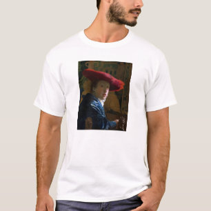 T-shirt Johannes Vermeer - Fille avec un Casquette rouge