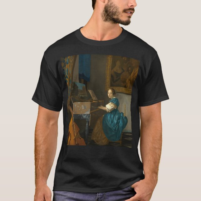 T-shirt Johannes Vermeer Lady Assis À Un (Devant)
