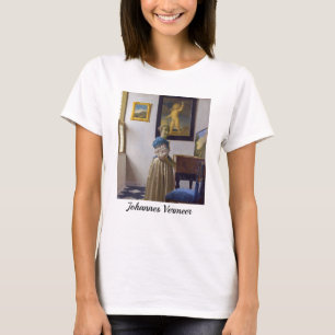 T-shirt Johannes Vermeer - Lady debout dans une virginale