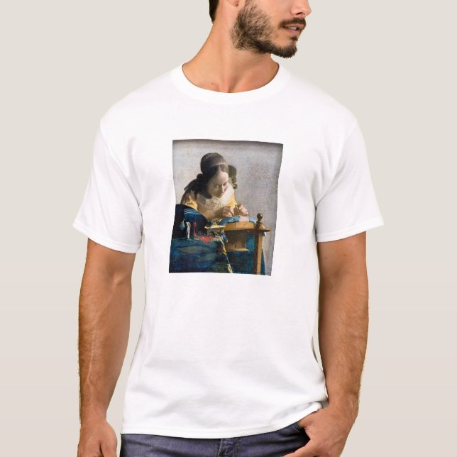 T-shirt Johannes Vermeer - Le Lacemaker (Devant)