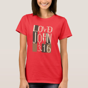 T-shirt John 3:16 Cubisme adoré Art