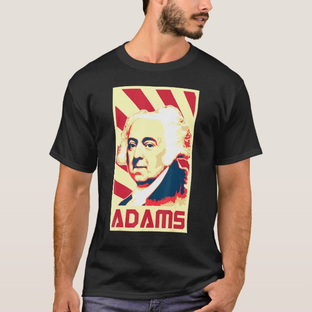 T-shirt John Adams Propagande rétro (Devant)