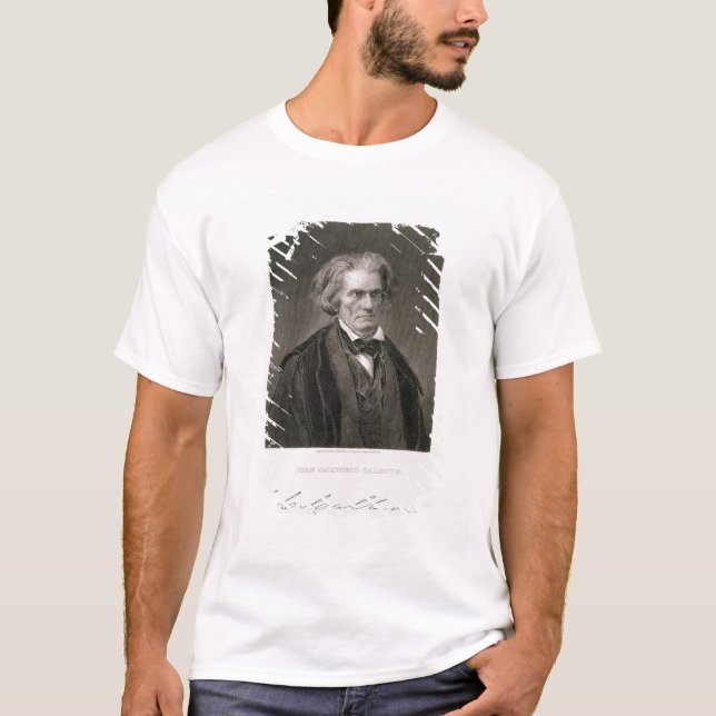 T-shirt John Caldwell Calhoun, gravé par Henry Bryan Hal (Devant)