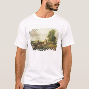 T-shirt John Constable   un bateau passant une serrure