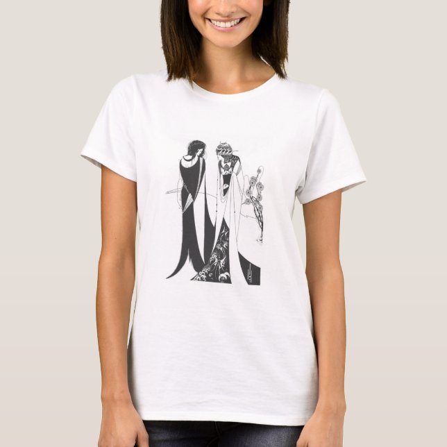 T-shirt John et Salome, par Aubrey Beardsley. HD (Devant)