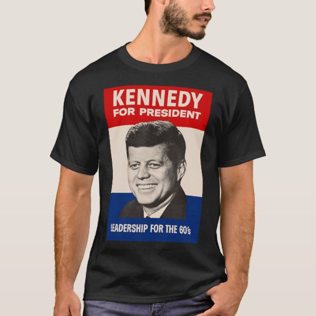 T-shirt John F. Kennedy Pour La Campagne Du Président JFK (Devant)