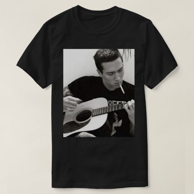 T-shirt John Frusciante - Cigarette acoustique - RSSP - (Design devant)