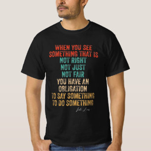 T-shirt John Lewis Cite Les Bons Problèmes Nécessaires