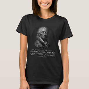 T-shirt John Locke Citation - Philosophie politique Clical