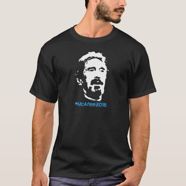 T-shirt John McAfee pour le président 2016 (Devant)