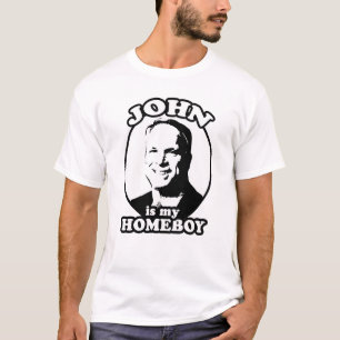 T-shirt John McCain est mon homeboy/John est mon homeboy