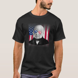 T-shirt John Quincy Adams Drapeau Américain Patriotique 4