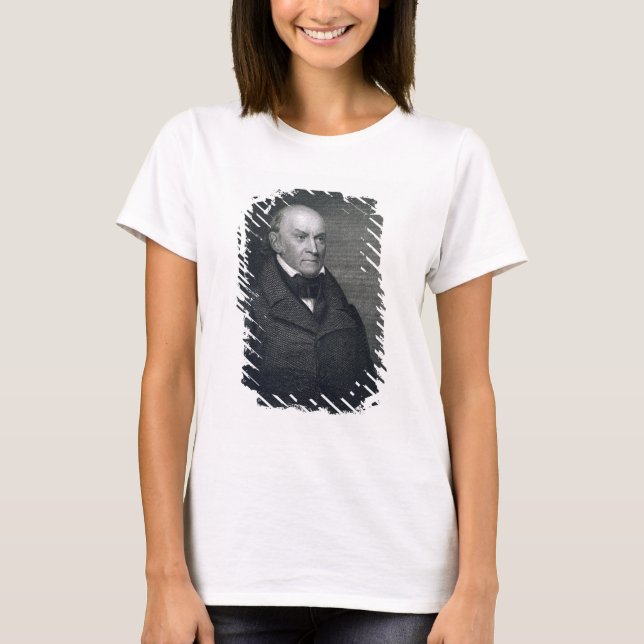 T-shirt John Quincy Adams, gravé par John Wesley Paradis (Devant)