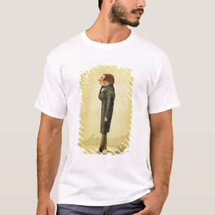 T-shirt John Ruskin (1819-1900), caricature par Cecioni