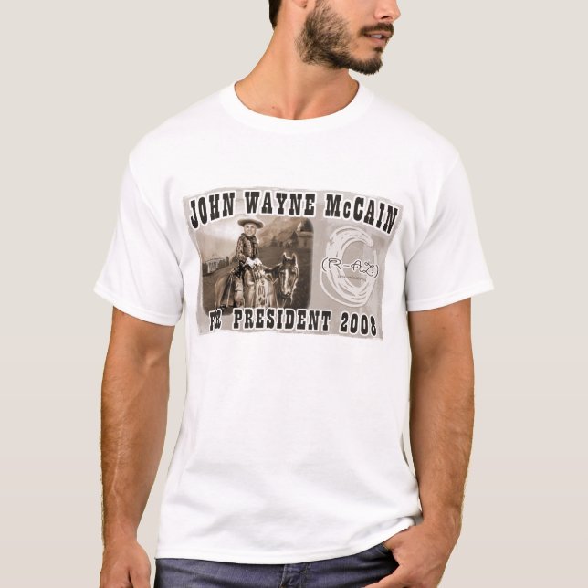 T-shirt John Wayne McCain '08 (Devant)