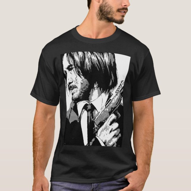 T-shirt John Wick Keanu Reeves    (Devant)